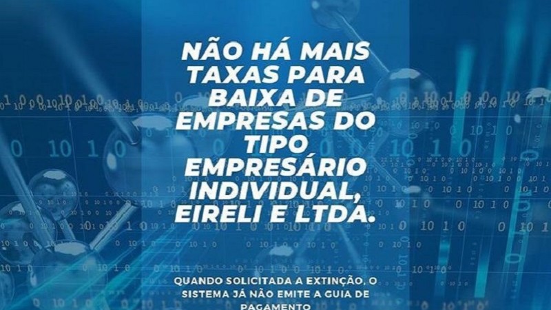 taxas, isento, junta comercial